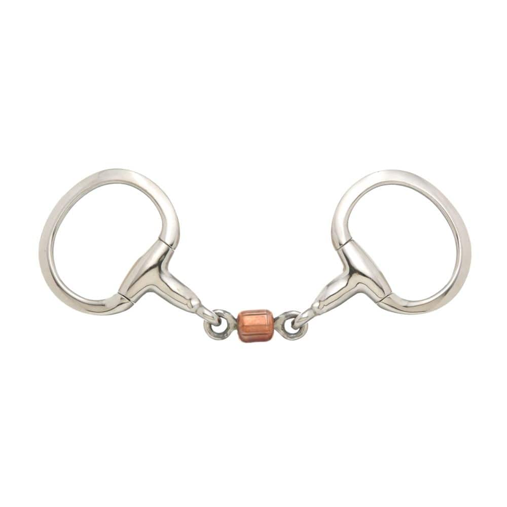 Kelly Silver Star 3-Piece Roller Eggbutt Snaffle