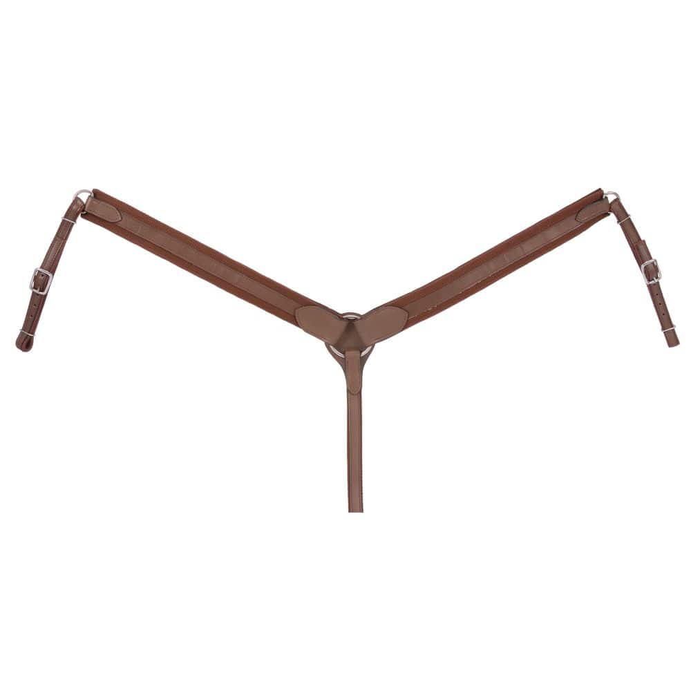 King Series Nylon Breastcollar w/Leather Overlay