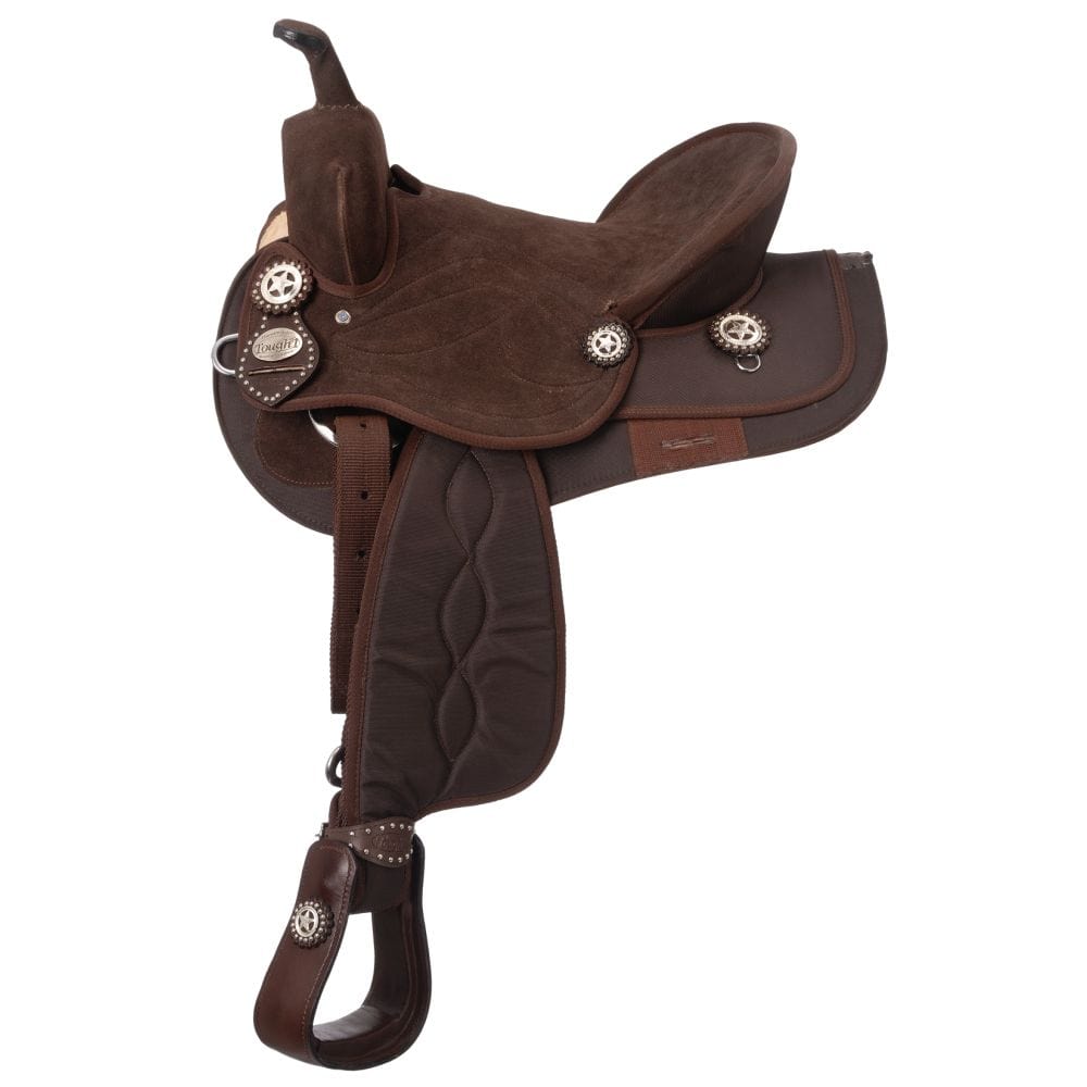 King Series Suede Wide Seat Synthetic Trail Saddle