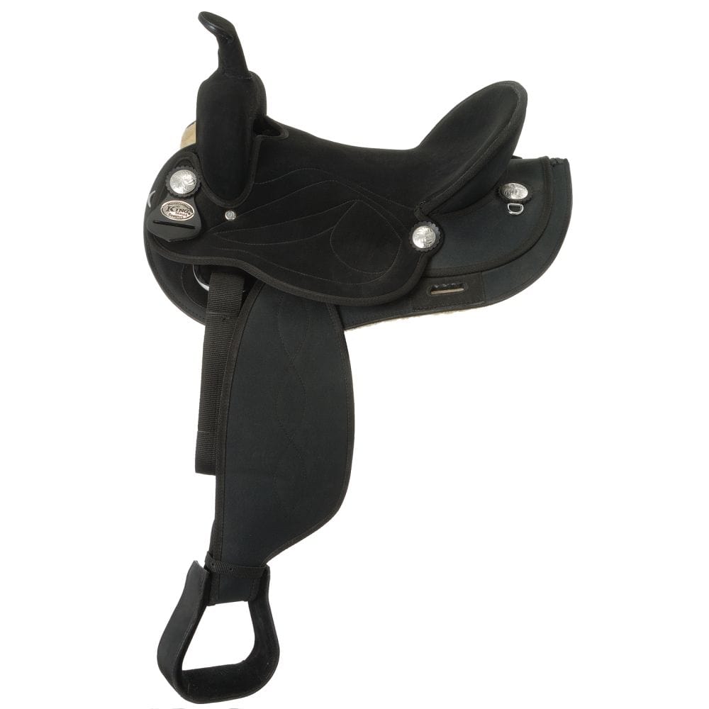 King Series Suede Wide Seat Synthetic Trail Saddle