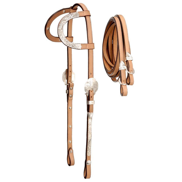 Royal King Double Ear Silver Headstall