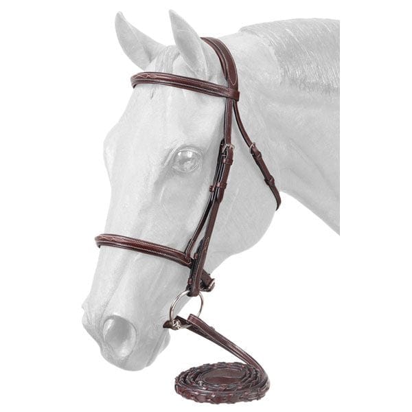 Premium Padded Fancy Stitched Raised English Bridle