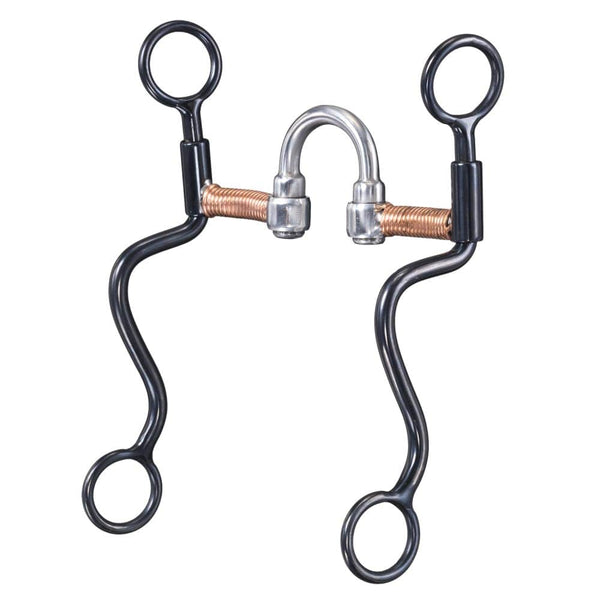 Black Steel S Shank Sweet Iron Correction Snaffle