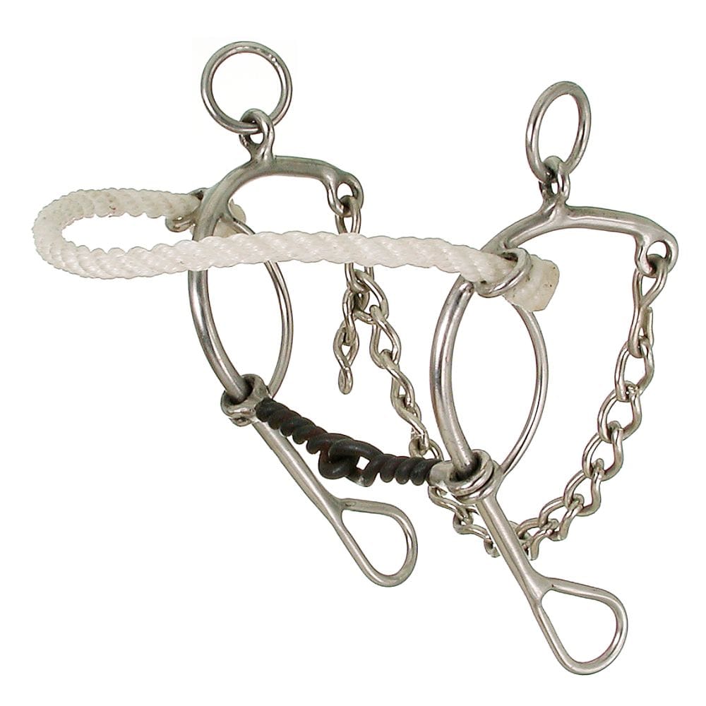 Kelly Silver Star Twisted Mouth Rope Nose Combination