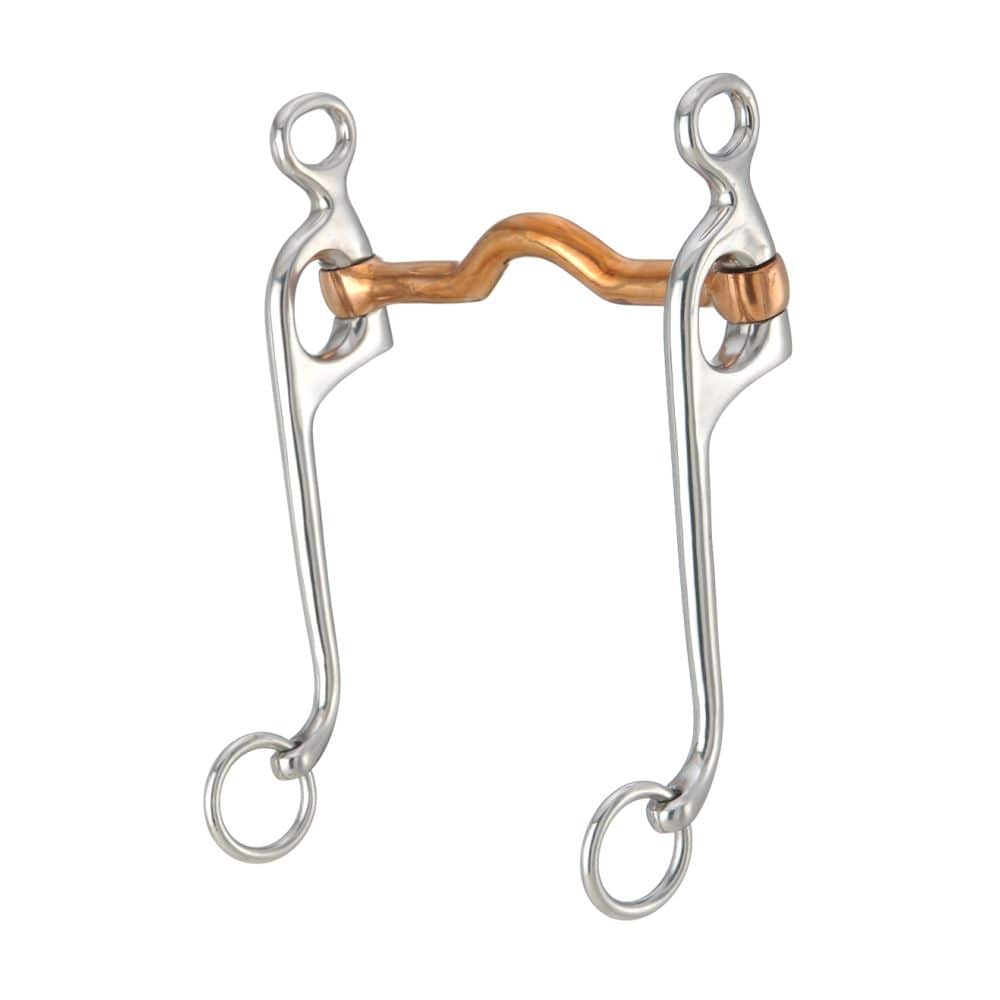 Kelly Silver Star Stainless Steel Swivel Cheek Copper Low Port Mouth Bit