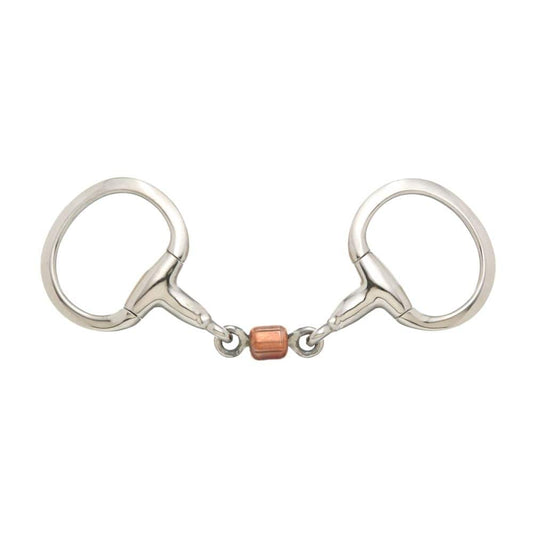 Kelly Silver Star 3-Piece Roller Eggbutt Snaffle