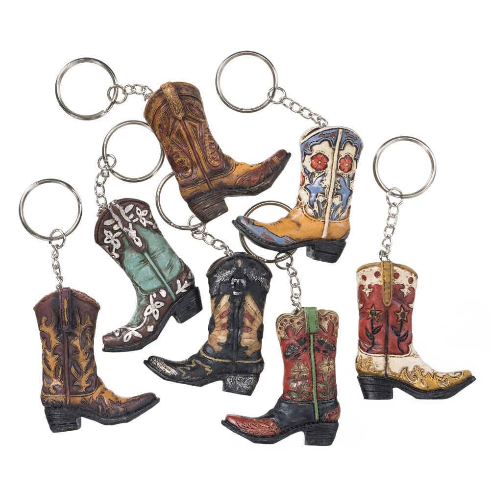 Cowboy Boot Keychain - 7 Pack