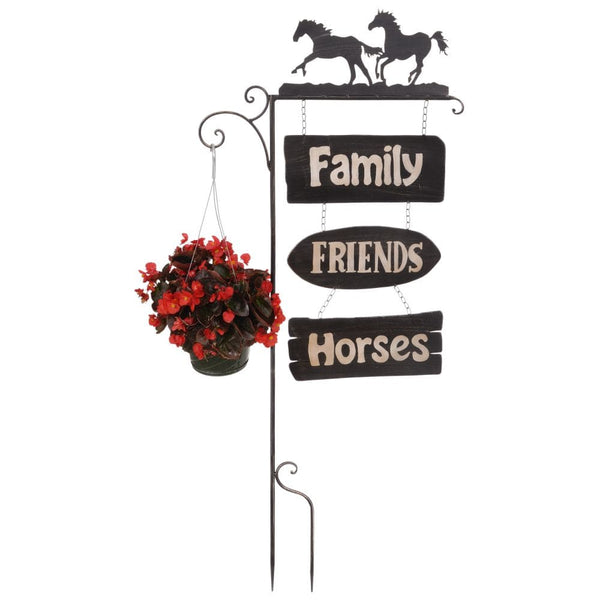 Tough1® Garden Stake Horses with Plant Hanger