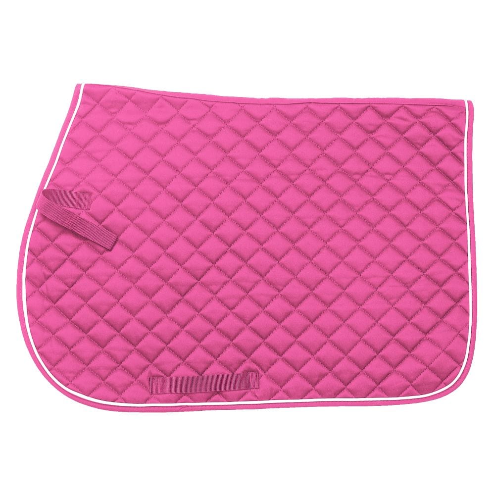 EquiRoyal Square Quilted Cotton Comfort English Saddle Pad