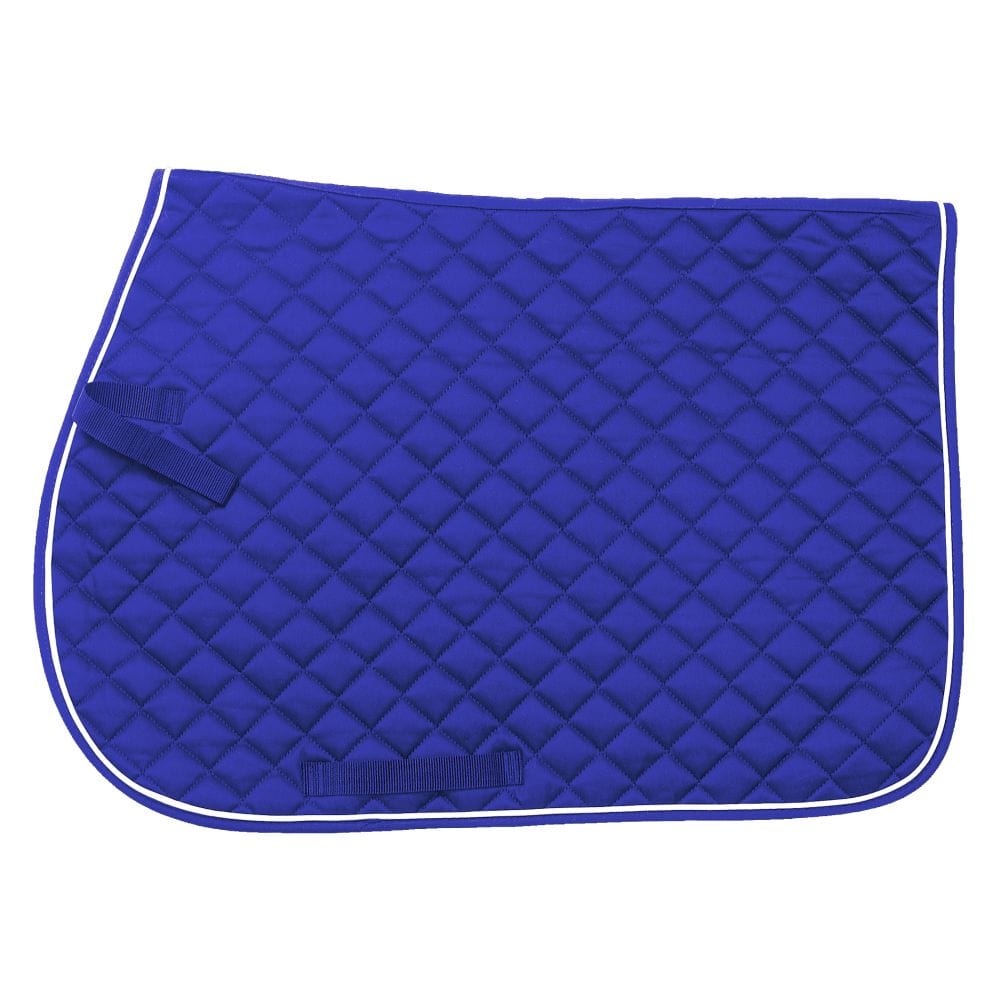 EquiRoyal Square Quilted Cotton Comfort English Saddle Pad