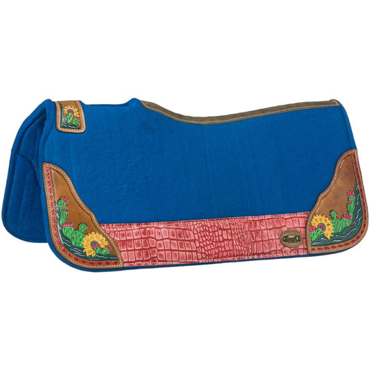 Hand Painted Cactus Saddle Pad