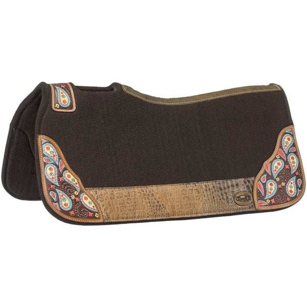 Hand Painted Paisley Saddle Pad