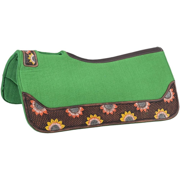 Tough1 Sunflower Contour Felt Saddle Pad