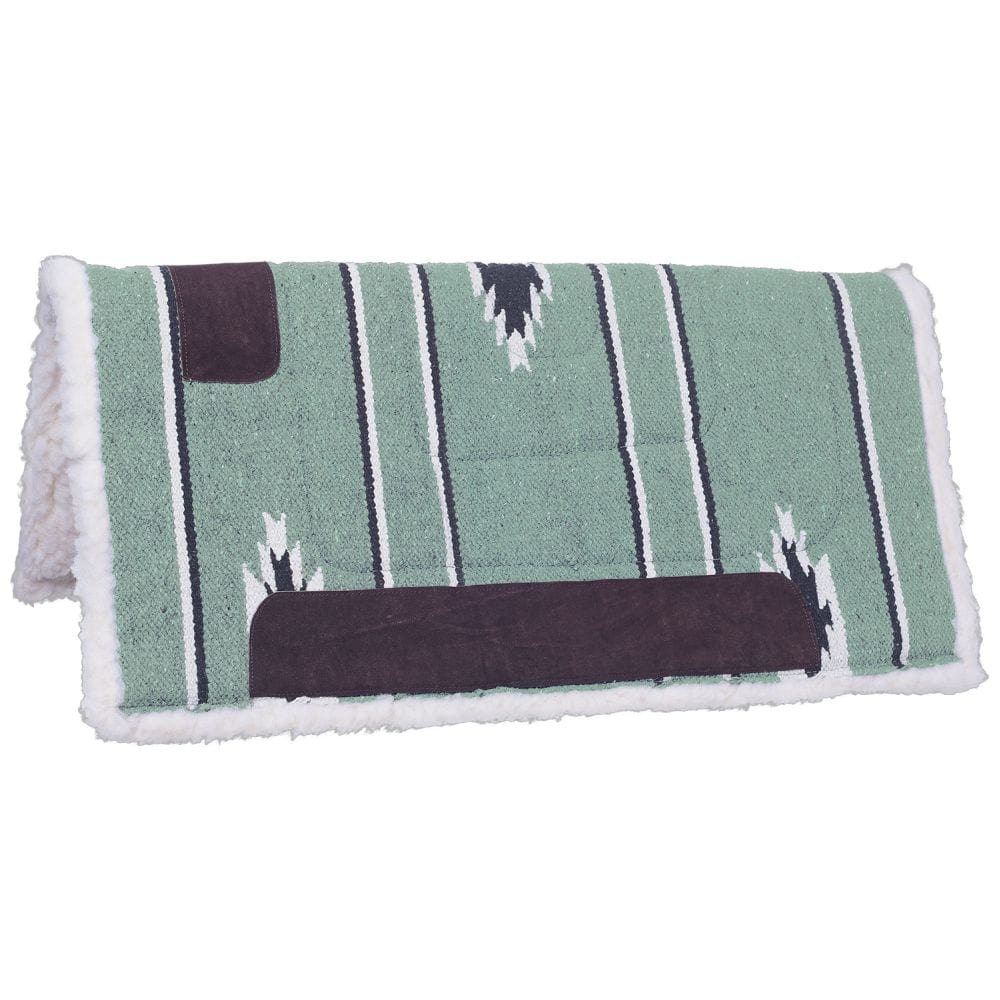 Tough-1 Square Saddle Pad/Fleece Bottom