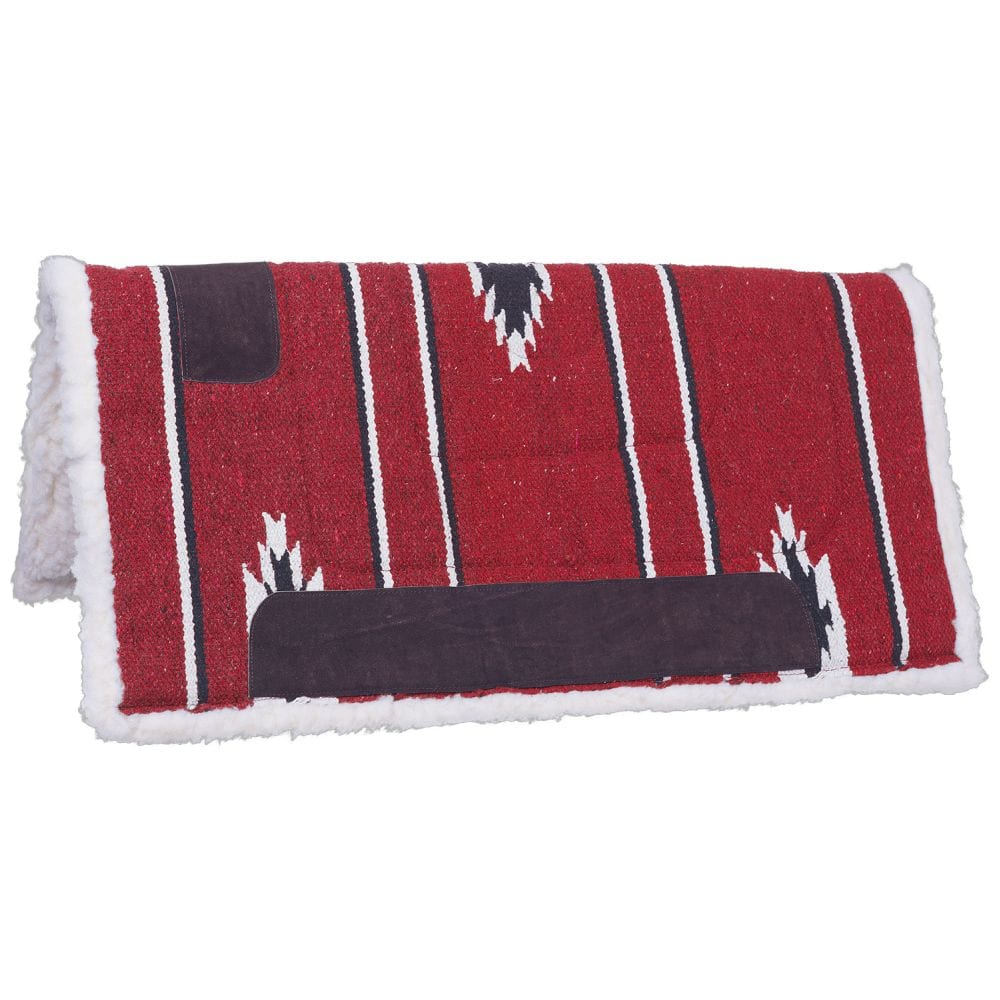 Tough-1 Square Saddle Pad/Fleece Bottom