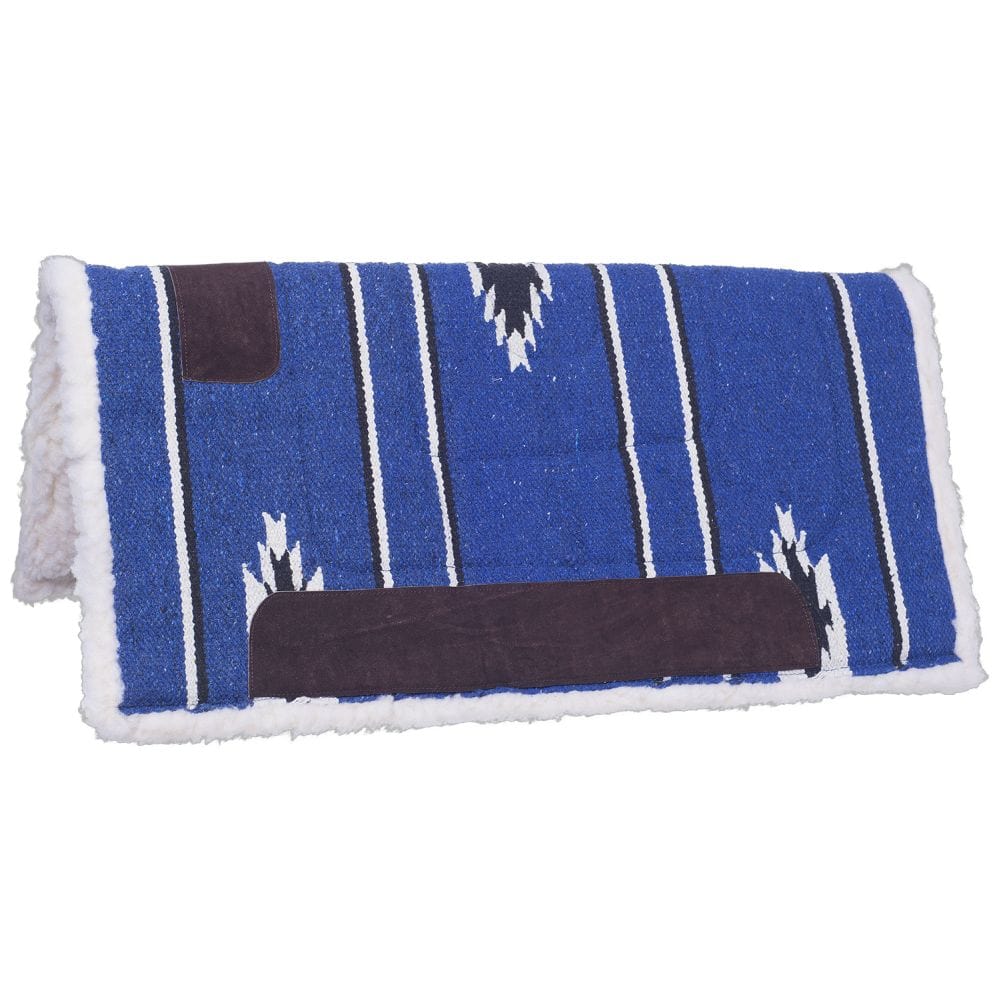 Tough-1 Square Saddle Pad/Fleece Bottom