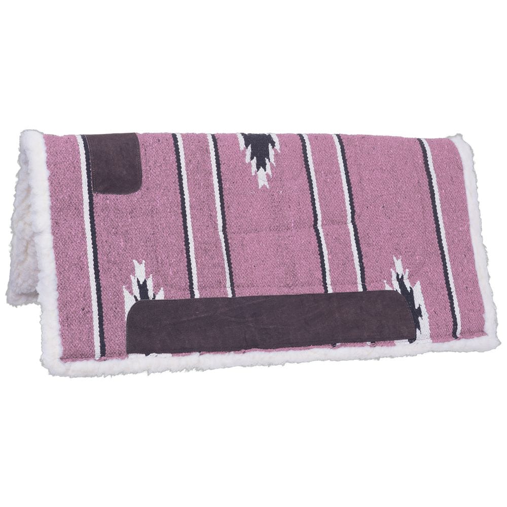 Tough-1 Square Saddle Pad/Fleece Bottom