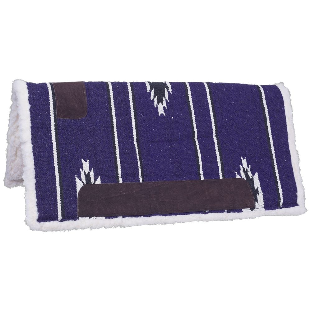 Tough-1 Square Saddle Pad/Fleece Bottom