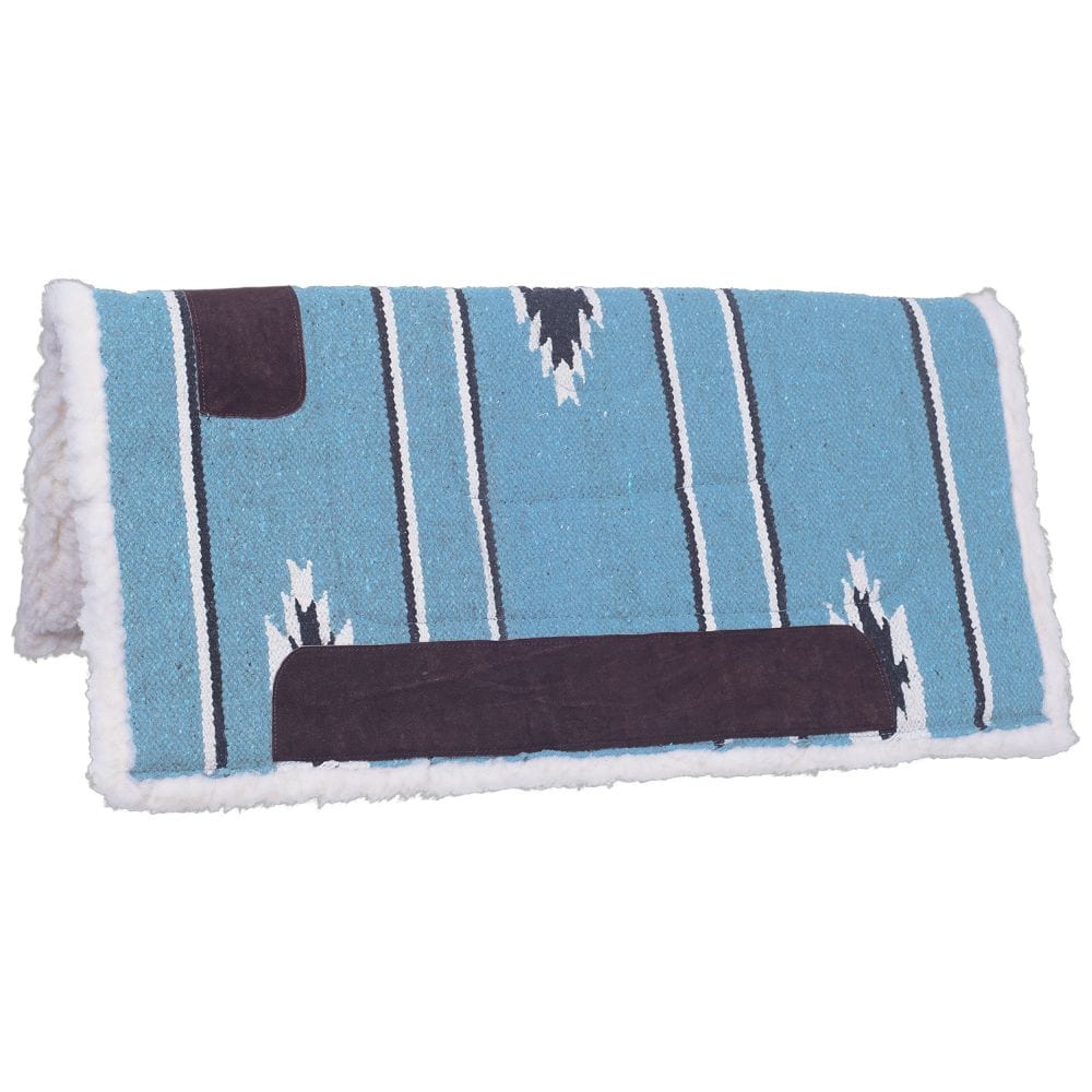 Tough-1 Square Saddle Pad/Fleece Bottom