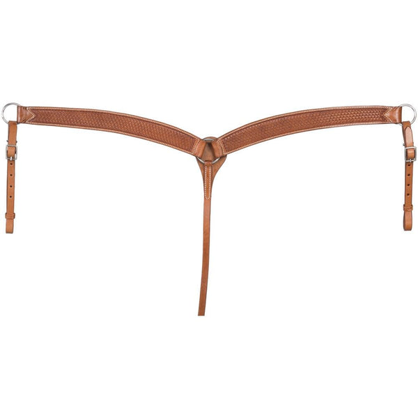 Basket Stamped Premium Cowhide Curved Breastcollar