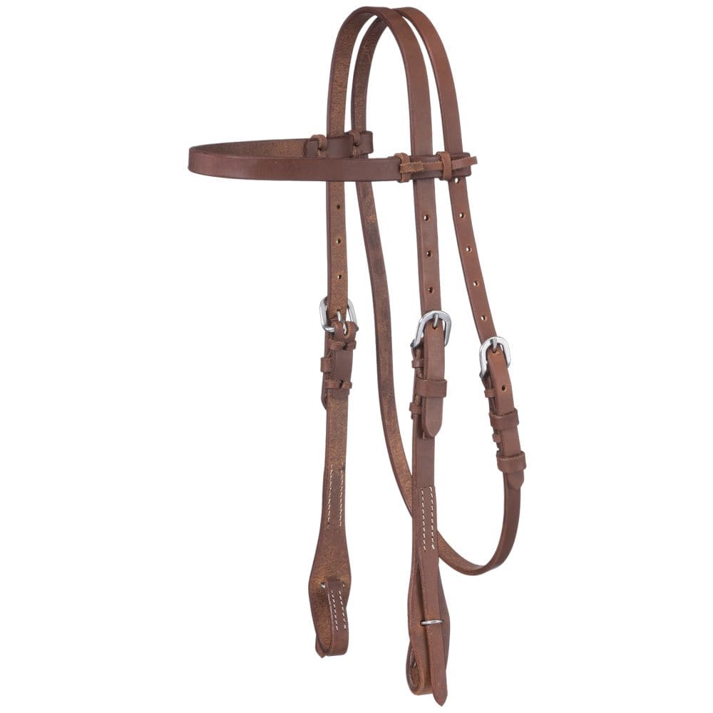 Harness Leather Browband Quick Change Headstall