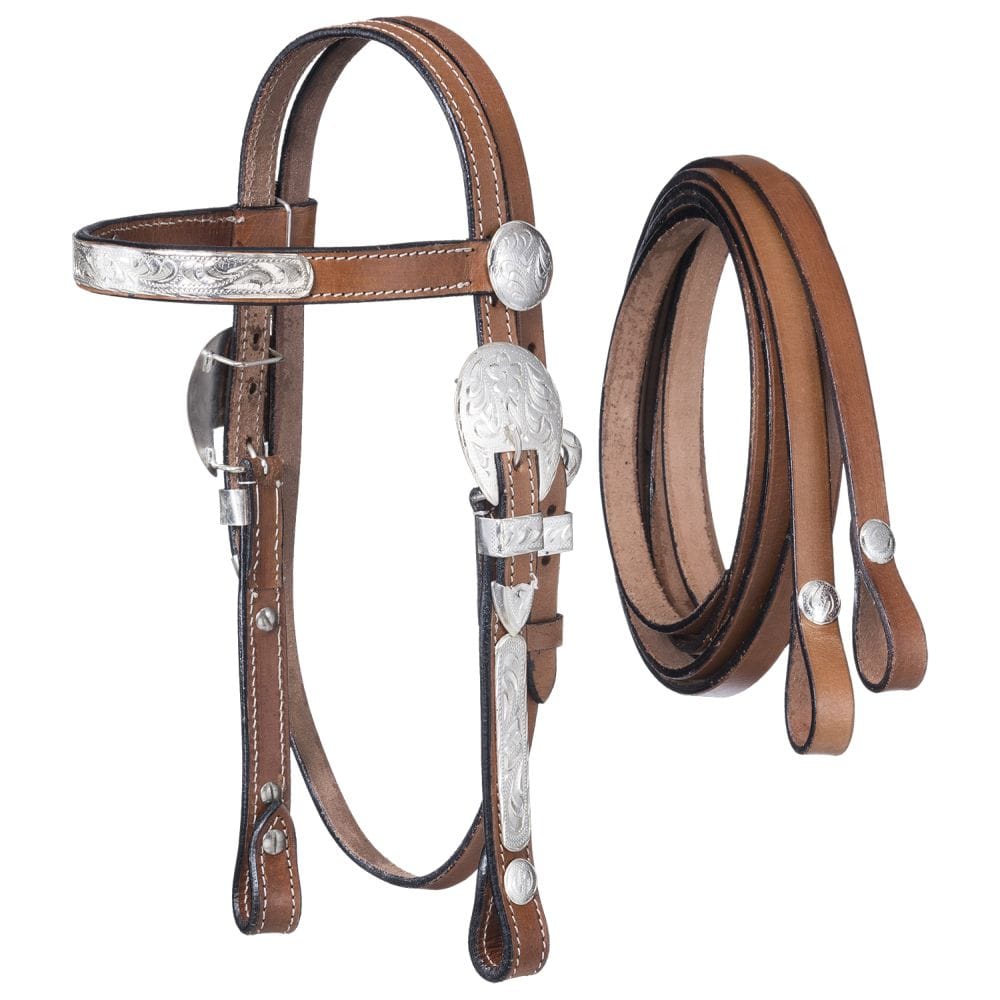 King Series® McCoy Mini Browband Headstall with Reins