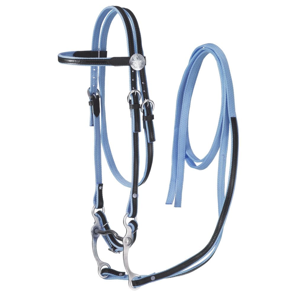 King Series® Nylon Mini Browband Bridle with Leather Overlay