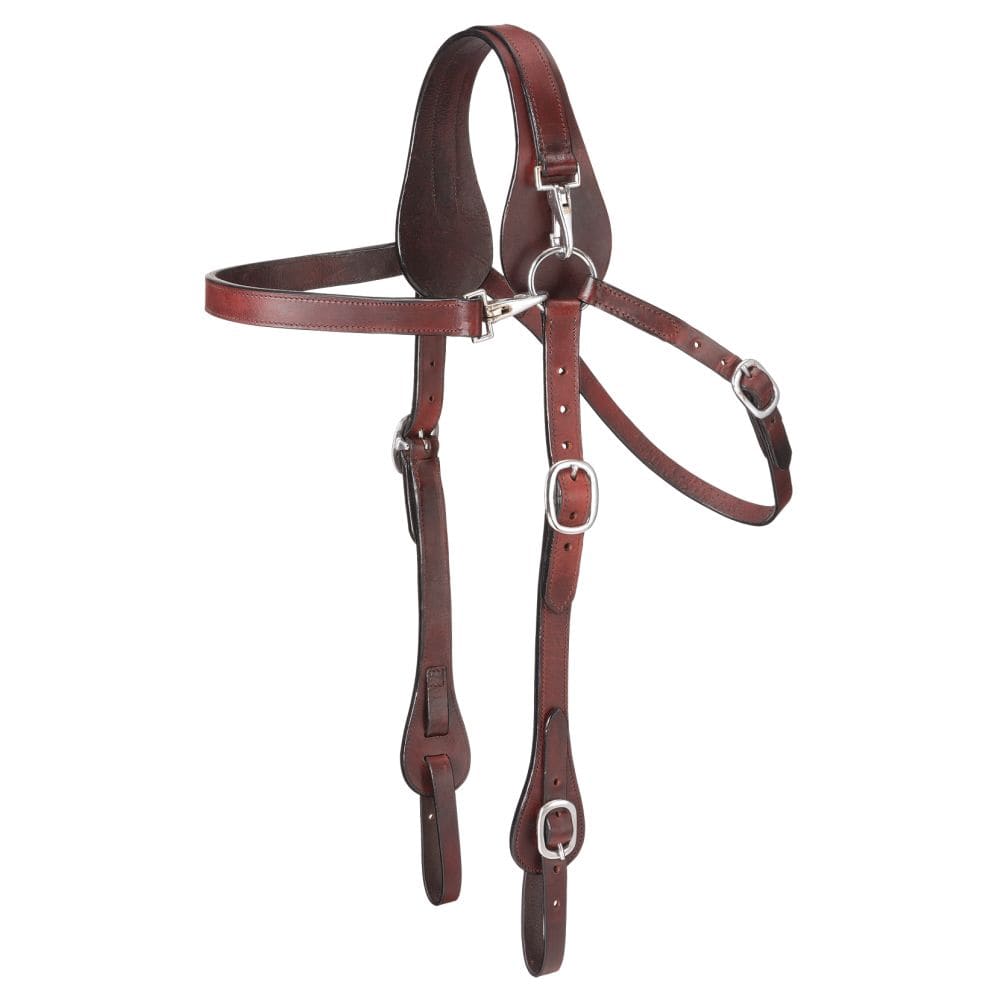 Tough1® Leather Mule Headstall