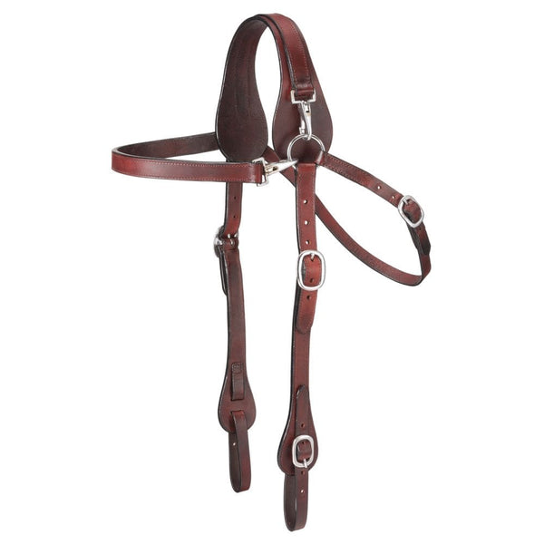 Tough1® Leather Mule Headstall