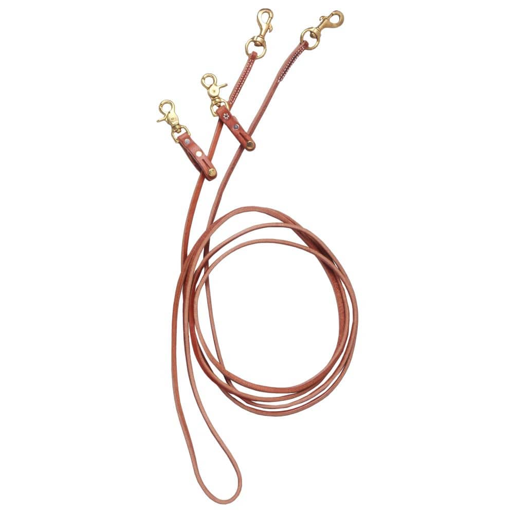 Royal King® Leather Pulley Draw Reins