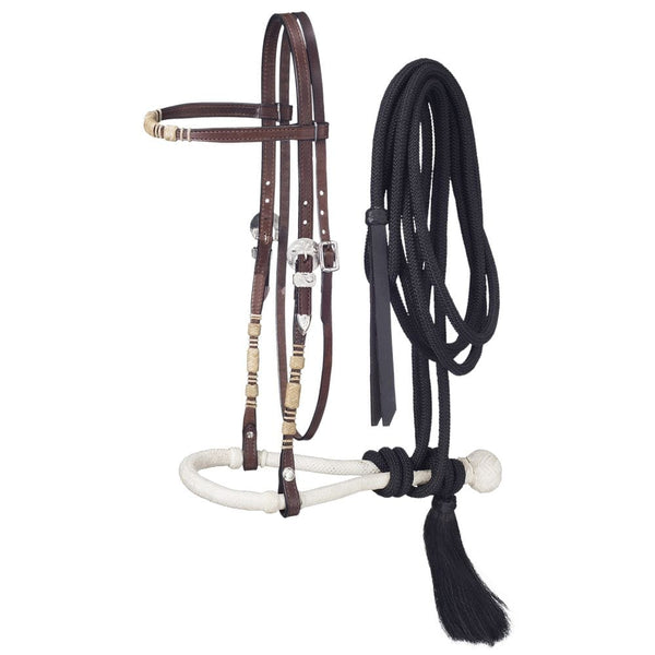 Royal King Brow Band Headstall Bosal/Mecate Set