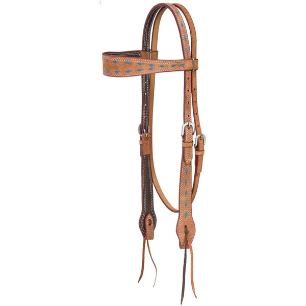 Medina Buckstitch Browband Headstall