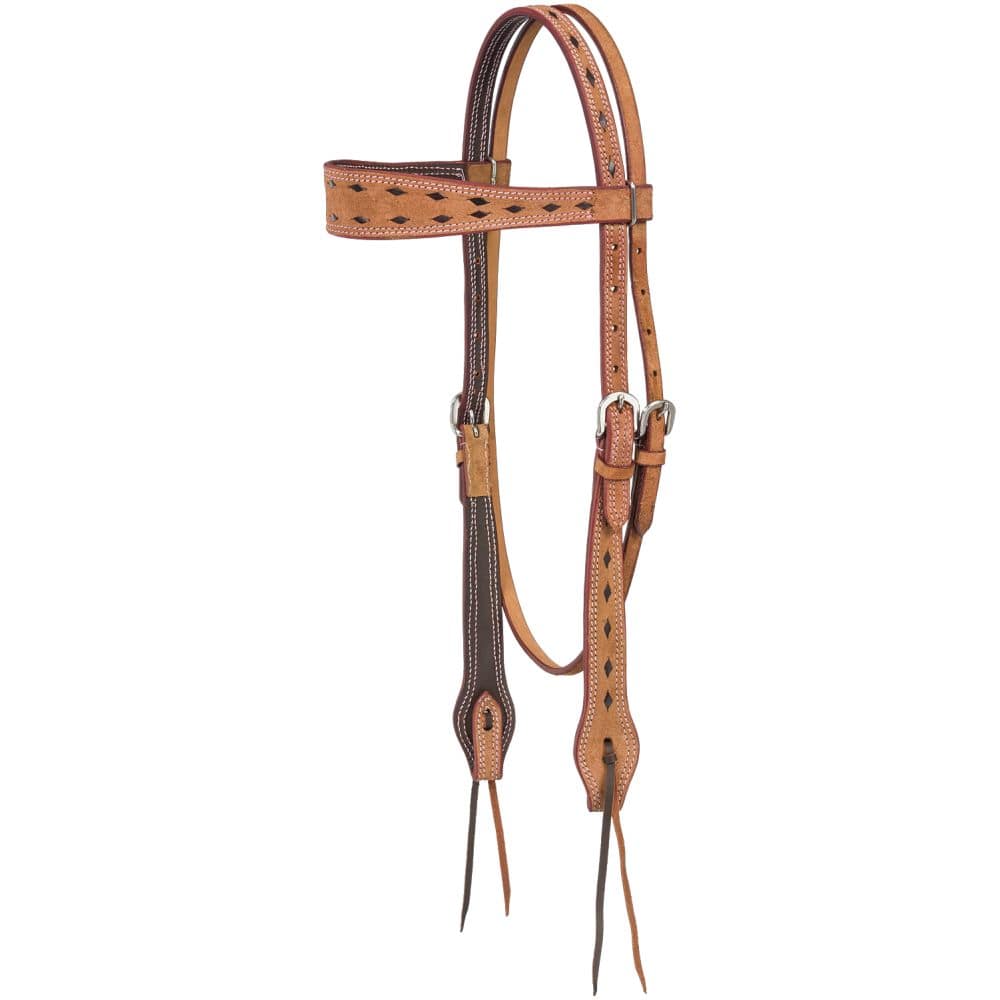 Branson Buckstitch Browband Headstall