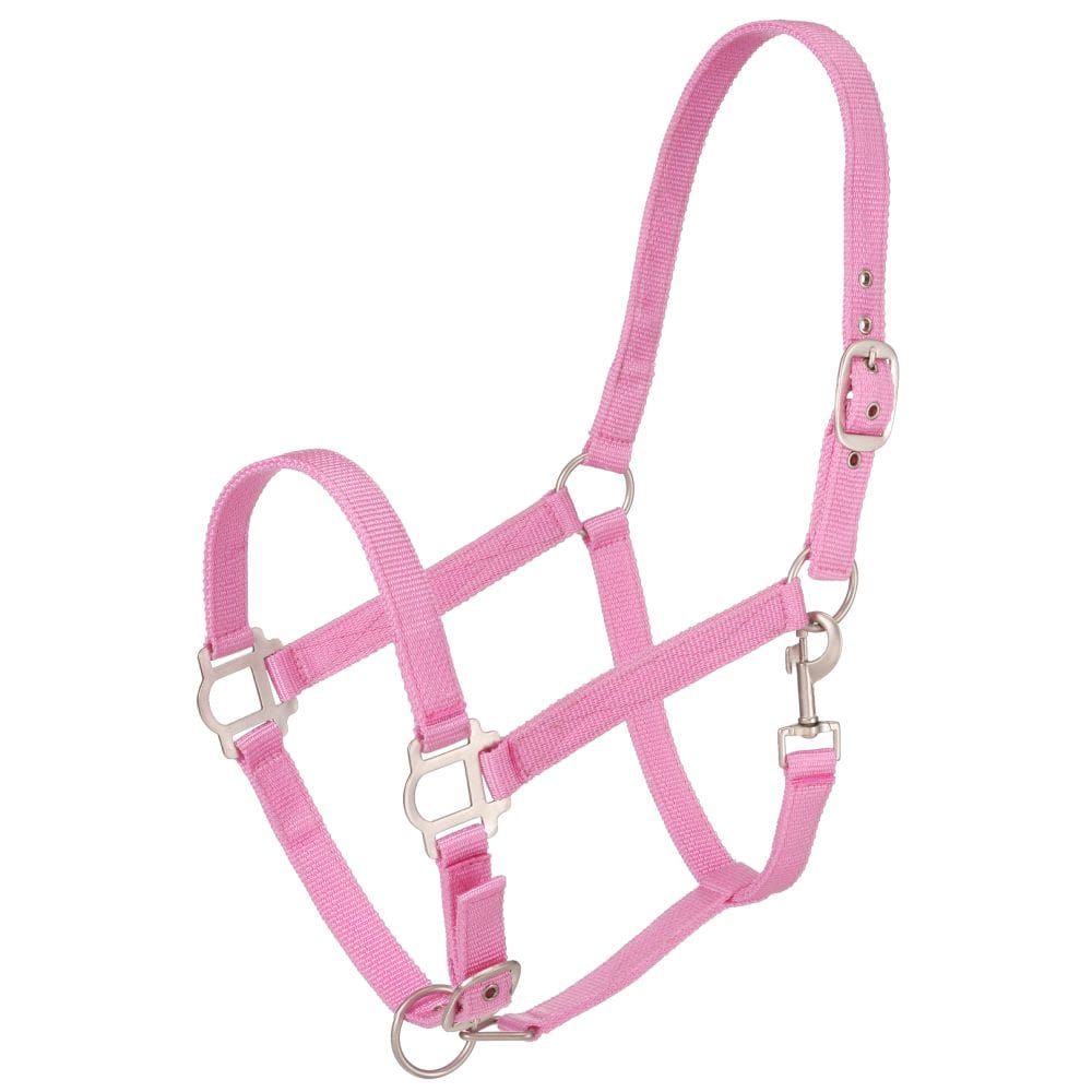 Tough1® Nylon Horse Halter with Satin Hardware