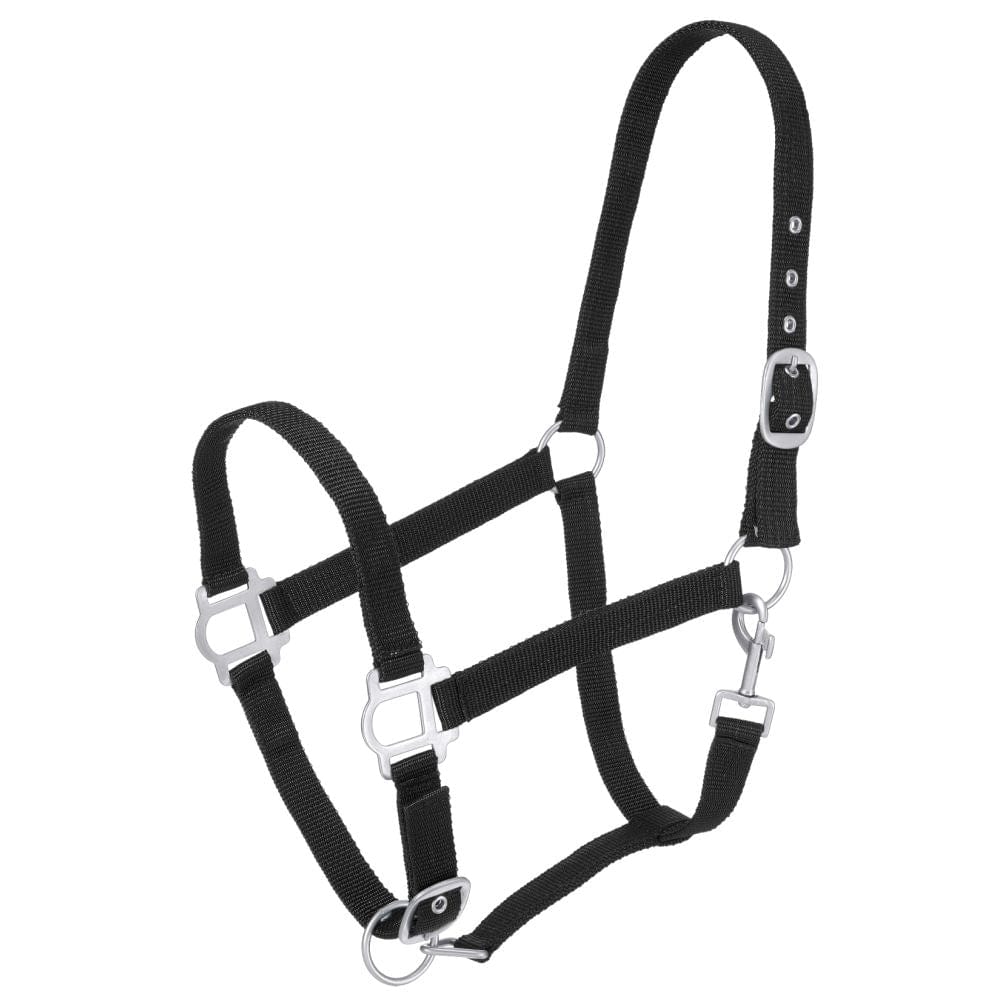 Tough1® Nylon Horse Halter with Satin Hardware