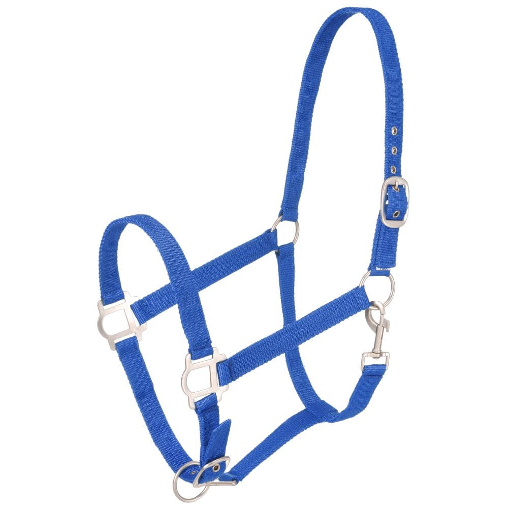 Tough1® Nylon Horse Halter with Satin Hardware