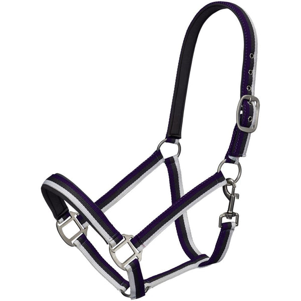 Tough1® Striped Nylon Halter with Padding