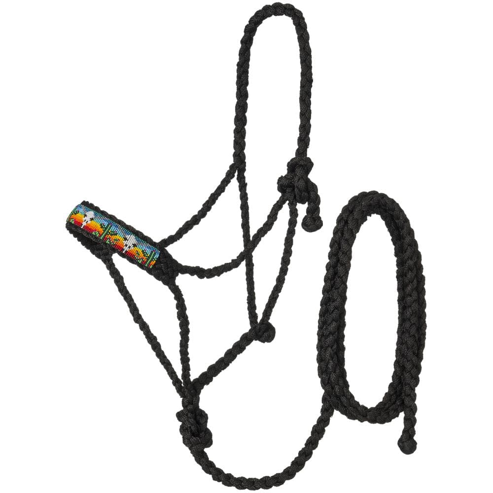 Tough1® Beaded Mule Tape Halter with Lead