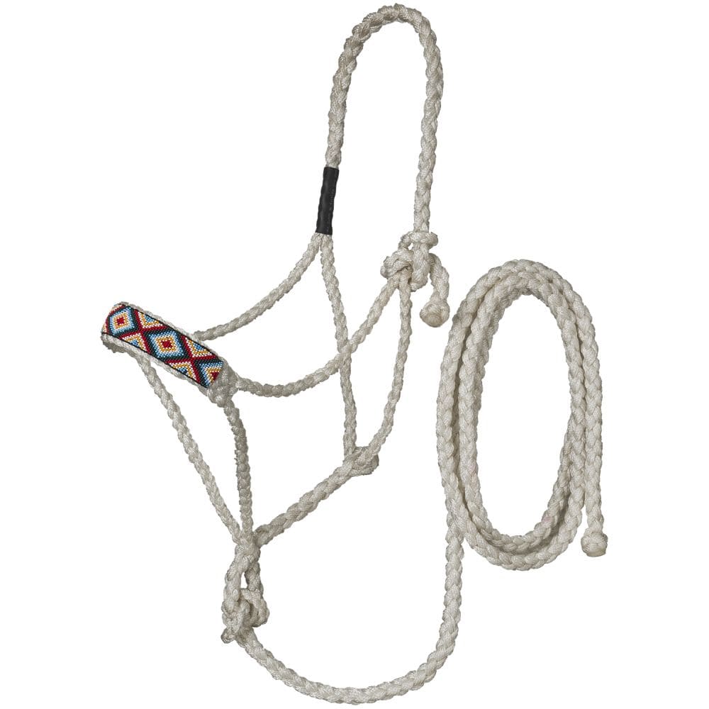 Tough1® Beaded Mule Tape Halter with Lead