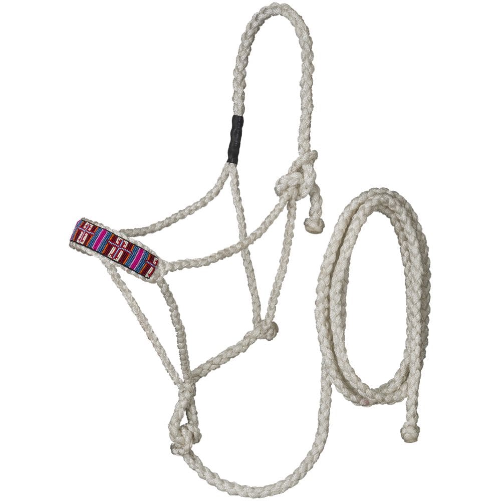 Tough1® Beaded Mule Tape Halter with Lead