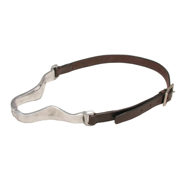 Tough1® Leather Cribbing Collar with Aluminum Hinge