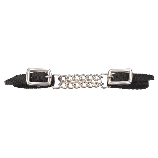 Tough1® Miniature Nylon Curb Strap with Double Chain