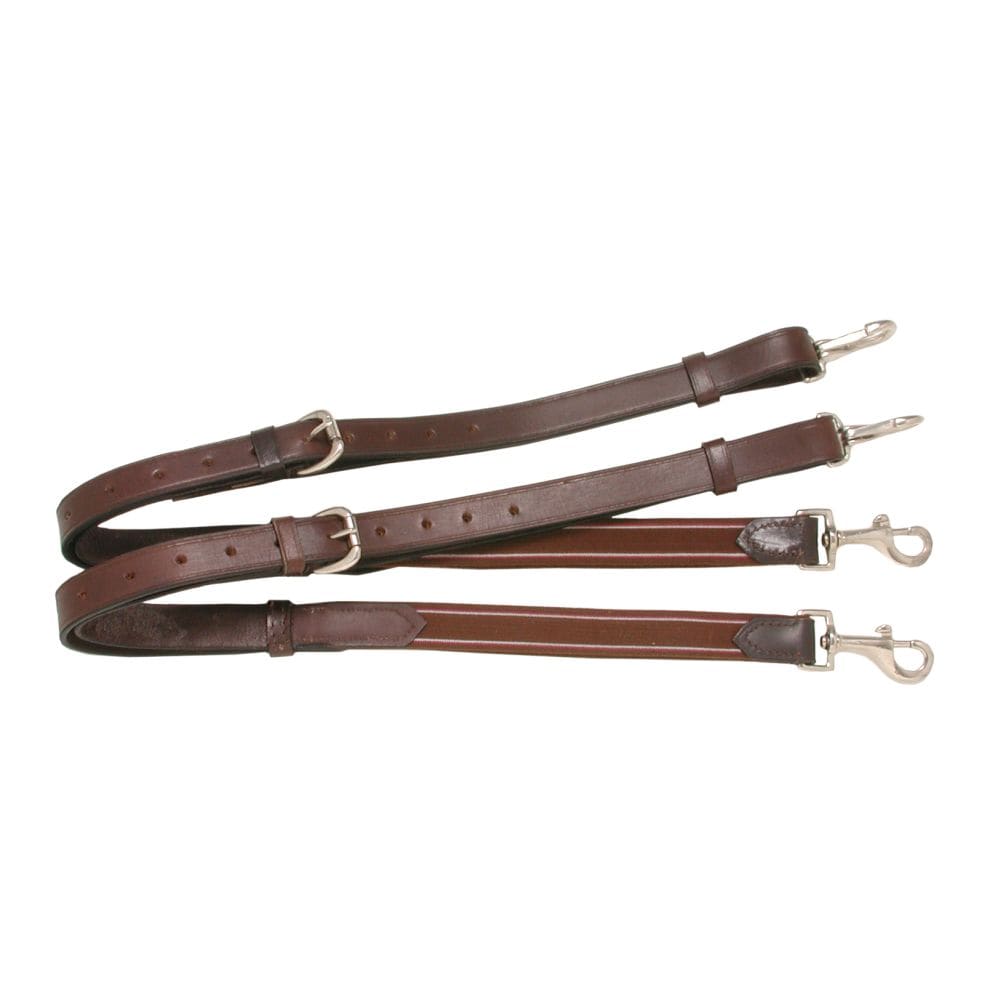 Tough1® Leather Side Reins with Elastic Ends