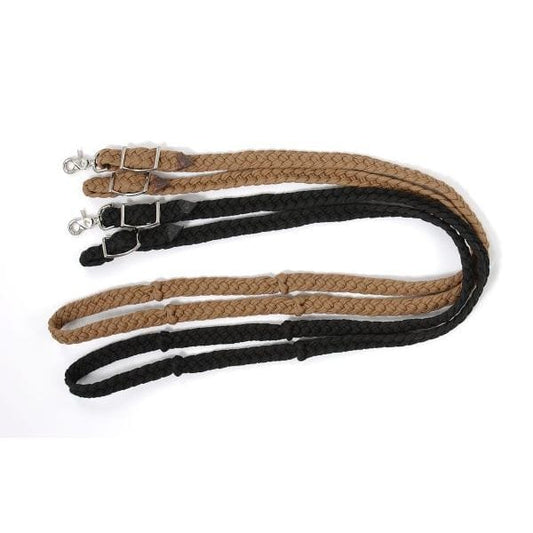 Tough1® Deluxe Knotted Cord Roping Reins