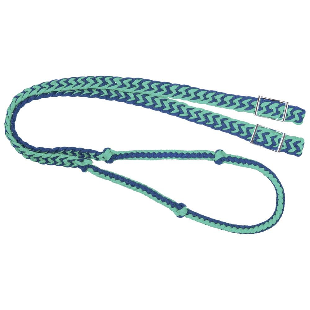 Tough1® Premium Knotted Cord Roping Reins