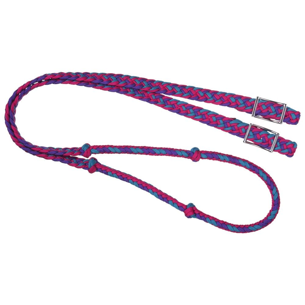 Tough1® Premium Knotted Cord Roping Reins