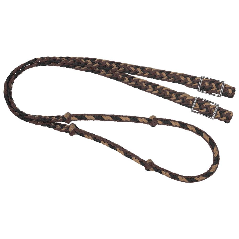 Tough1® Premium Knotted Cord Roping Reins