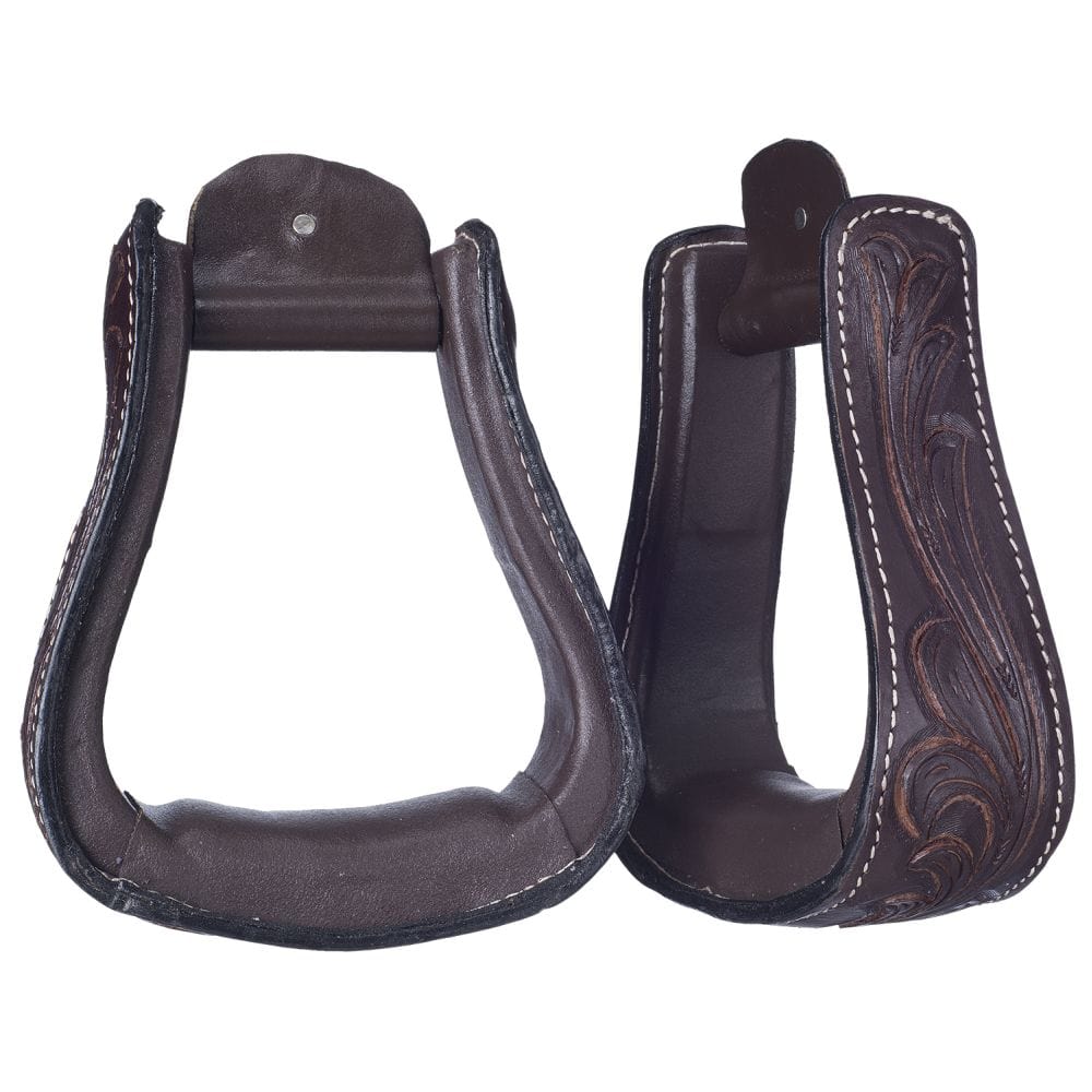 Royal King® Embossed Leather Stirrups