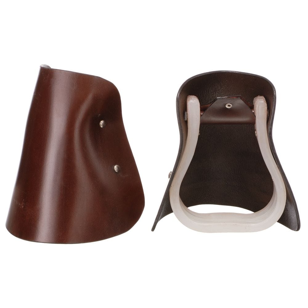 Royal King® Leather Hooded Stirrups