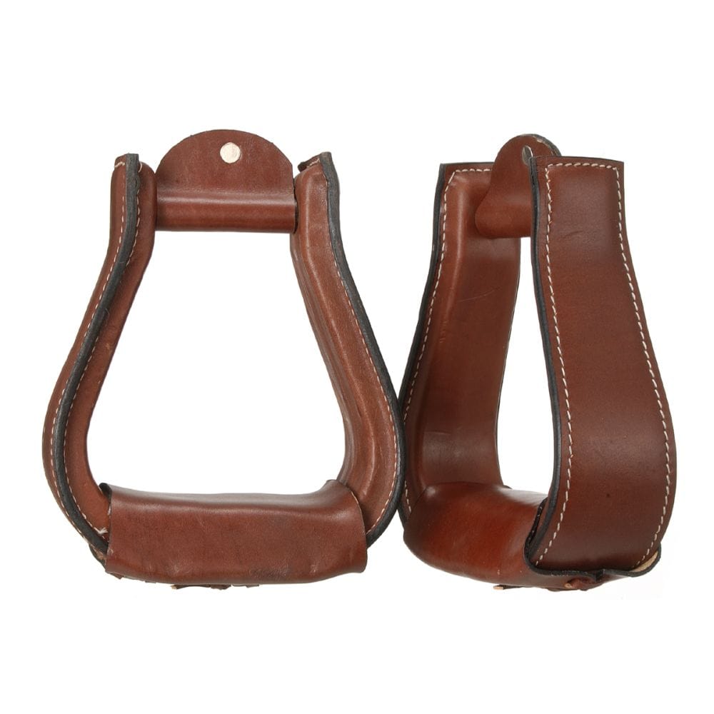 Tough1® Leather Covered Stirrups